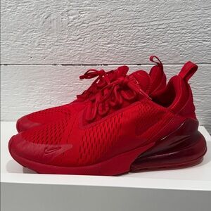 Nike Triple Red Air Max 270 - Running Shoes sz 10.5